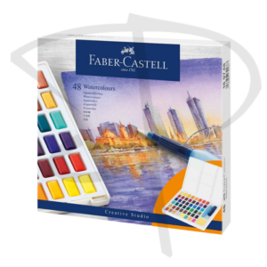 Acuarelas en pastilla - Faber Castell - 48 unidades