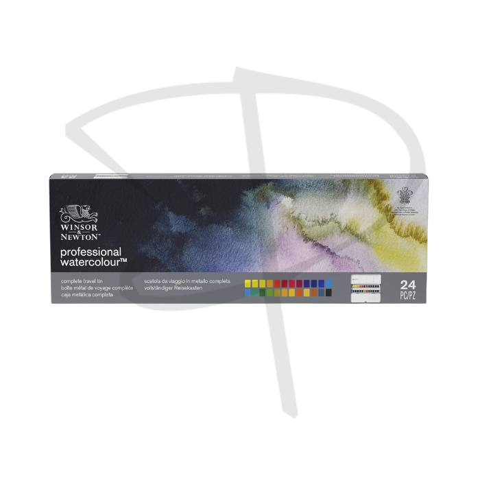 Acuarelas en pastilla profesional - Winsor & Newton - 24 unidades