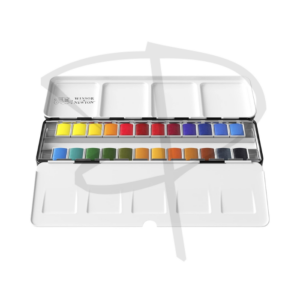 Alternative view of Acuarelas en pastilla profesional - Winsor & Newton - 24 unidades