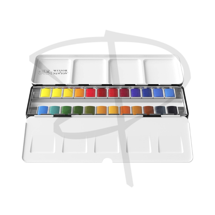 Acuarelas en pastilla profesional - Winsor & Newton - 24 unidades - Imagen 2