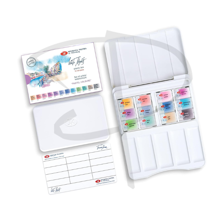 Acuarela en pastilla - White Nights Pastel - 12 unidades