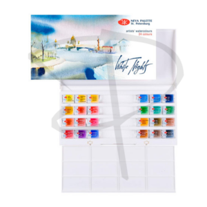 Acuarelas en pastilla - White Nights - 24 unidades