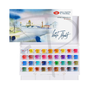 Acuarelas en pastilla - White Nights - 36 unidades