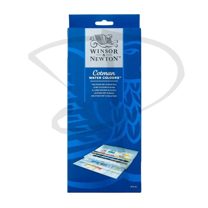 Acuarelas en pastilla - Winsor & Newton Cotman - 25 unidades