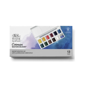 Acuarelas en pastilla - Winsor & Newton Cotman - 13 unidades