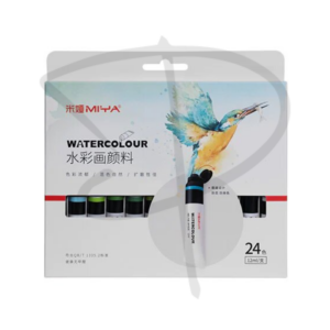 Acuarelas en tubo - Miya - 24 unidades, 12ml