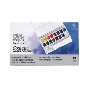 Acuarelas en pastilla - Winsor & Newton Cotman - 19 unidades