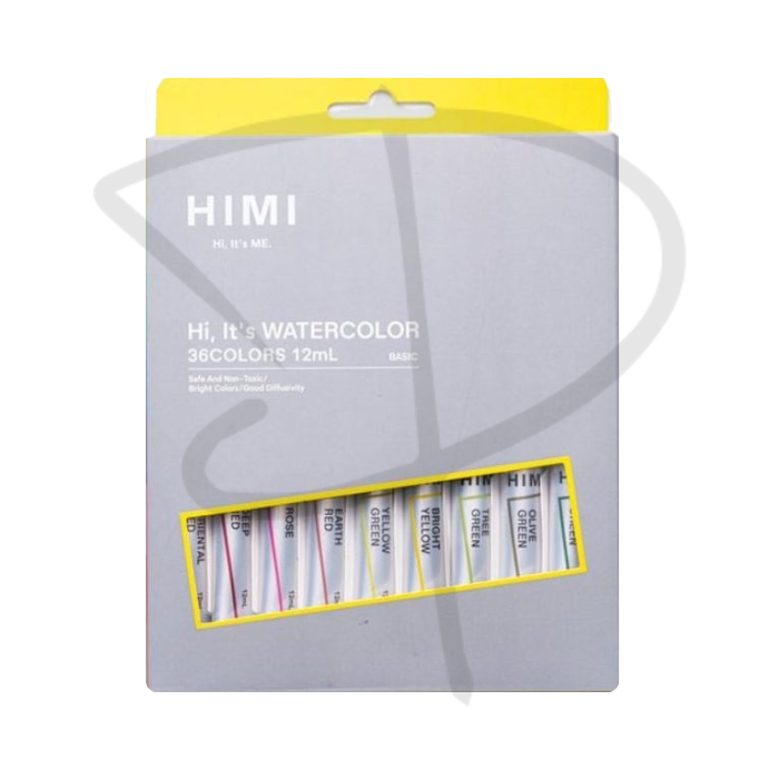 Acuarelas en tubo - Himi - 36 unidades, 12ml