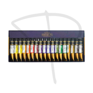 Alternative view of Acuarelas en tubo profesional – Mission Mijello – 18 unidades, 7 ml