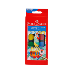 Acuarelas en pastilla - Faber Castell Escolar - 21 unidades