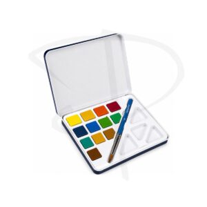 Alternative view of Acuarelas en pastilla en estuche metalico - Daler Rowney - 10 unidades