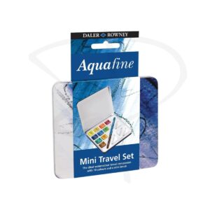 Acuarelas en pastilla en estuche metalico - Daler Rowney - 10 unidades