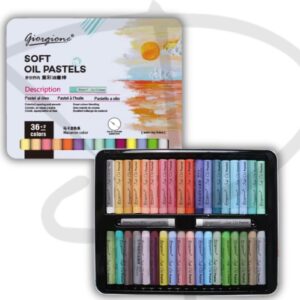 Oleos pastel caja de metal – Giorgione – 36 unidades