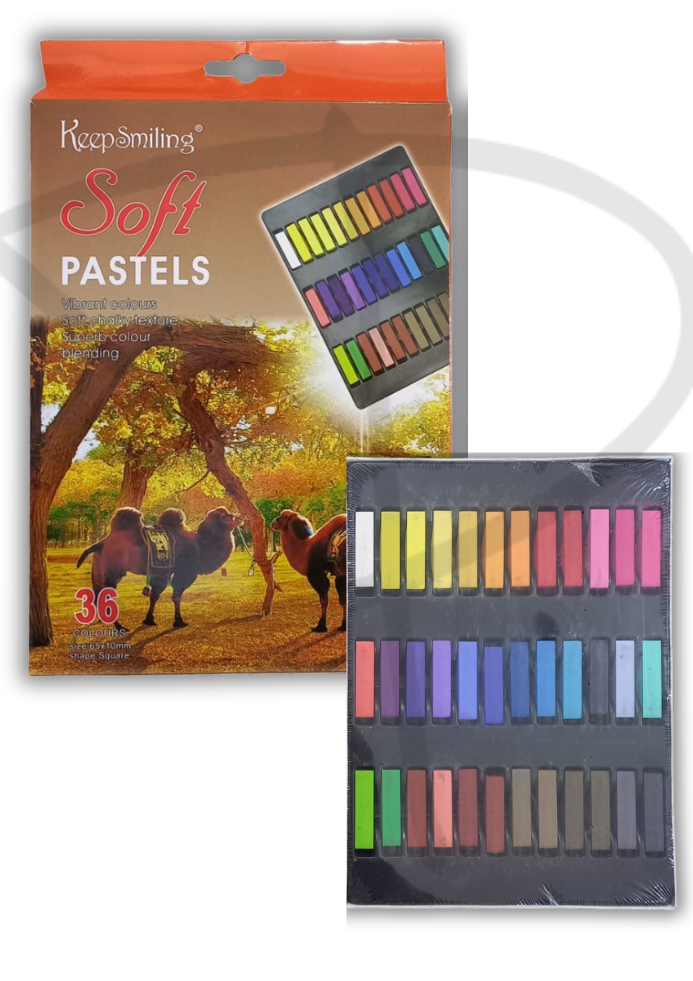 Tiza pastel – Keep Smiling Soft Pastels – 36 unidades
