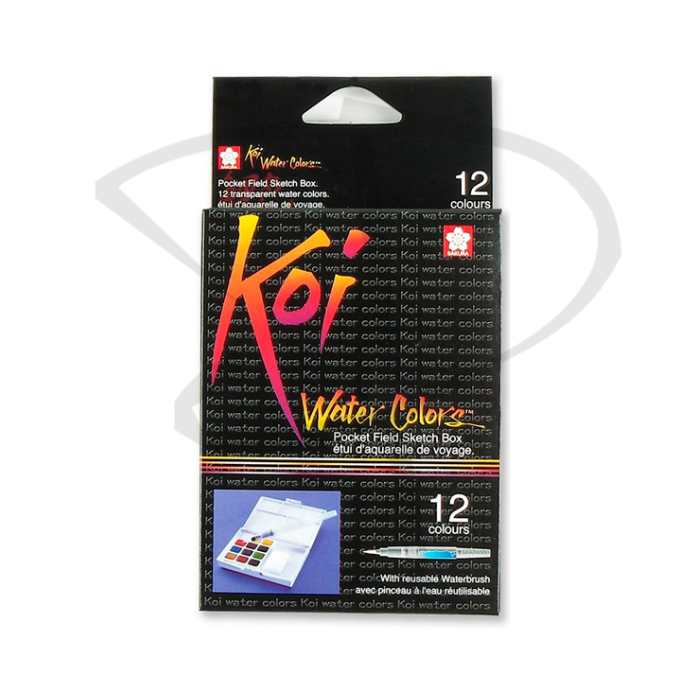 Acuarelas en pastilla - Sakura Koi - 12 unidades