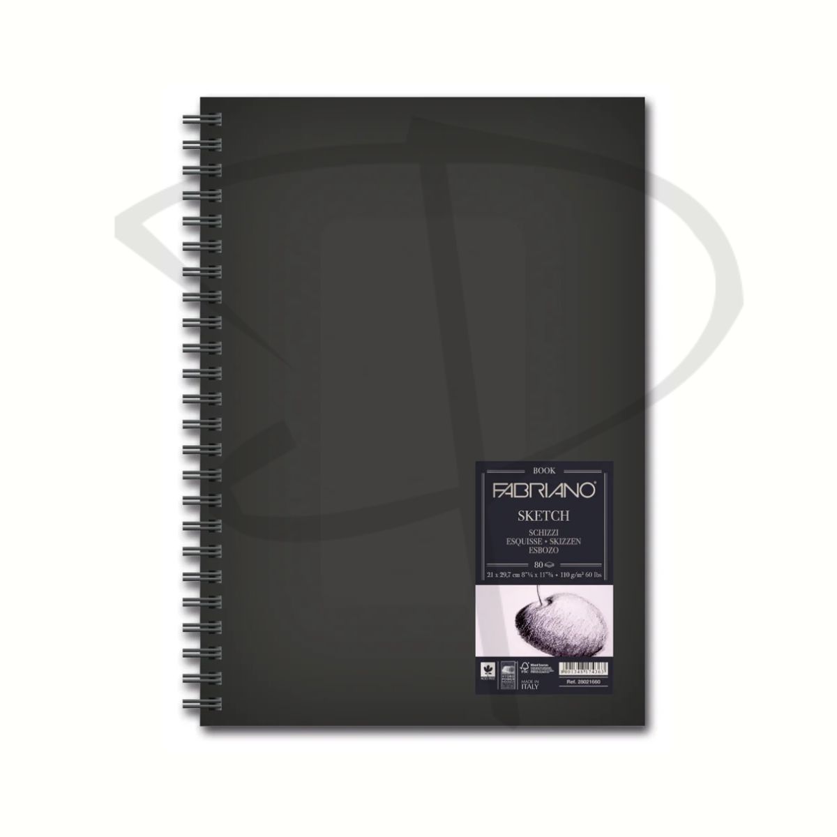 Block de dibujo anillado A4 (Exhibicion) - Fabriano - 110g