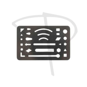 Plantilla metalica para borrar - Stencil metalico