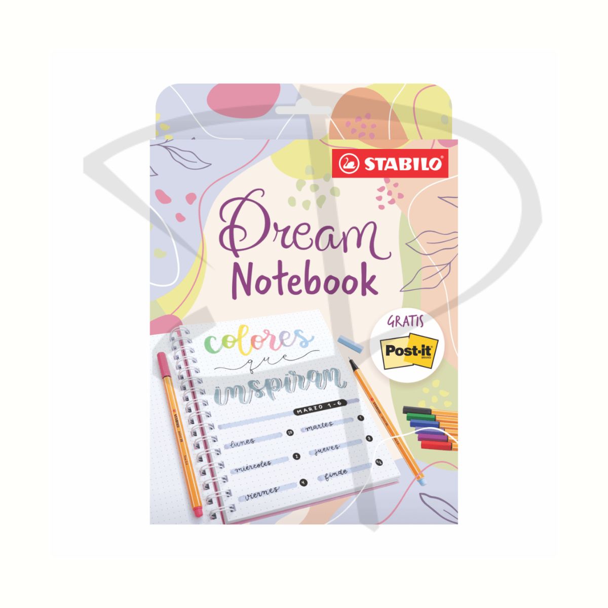 Pack cuaderno + marcadores (Exhibicion) - Stabilo Dream Notebook