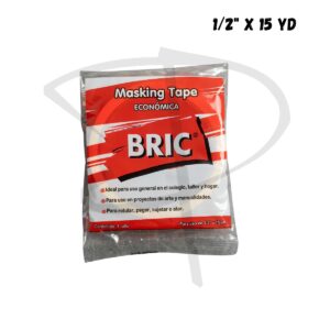 Cinta masking tape - Bric - 1/2 x 15 yd