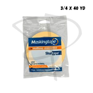 Cinta masking tape - Shurtape - 3/4 x 40yd