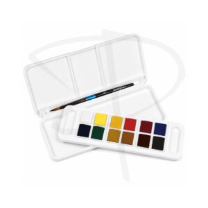 Alternative view of Acuarelas en pastilla – Daler Rowney - 12 unidades