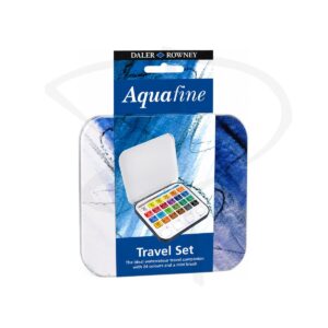 Acuarelas en pastilla en estuche metalico - Daler Rowney - 24 unidades