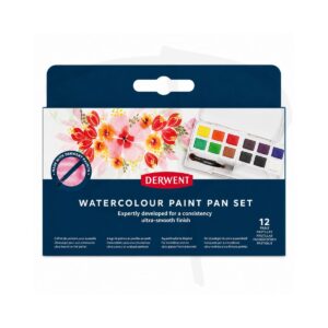 Acuarelas en pastilla - Derwent Watercolour Set - 12 unidades