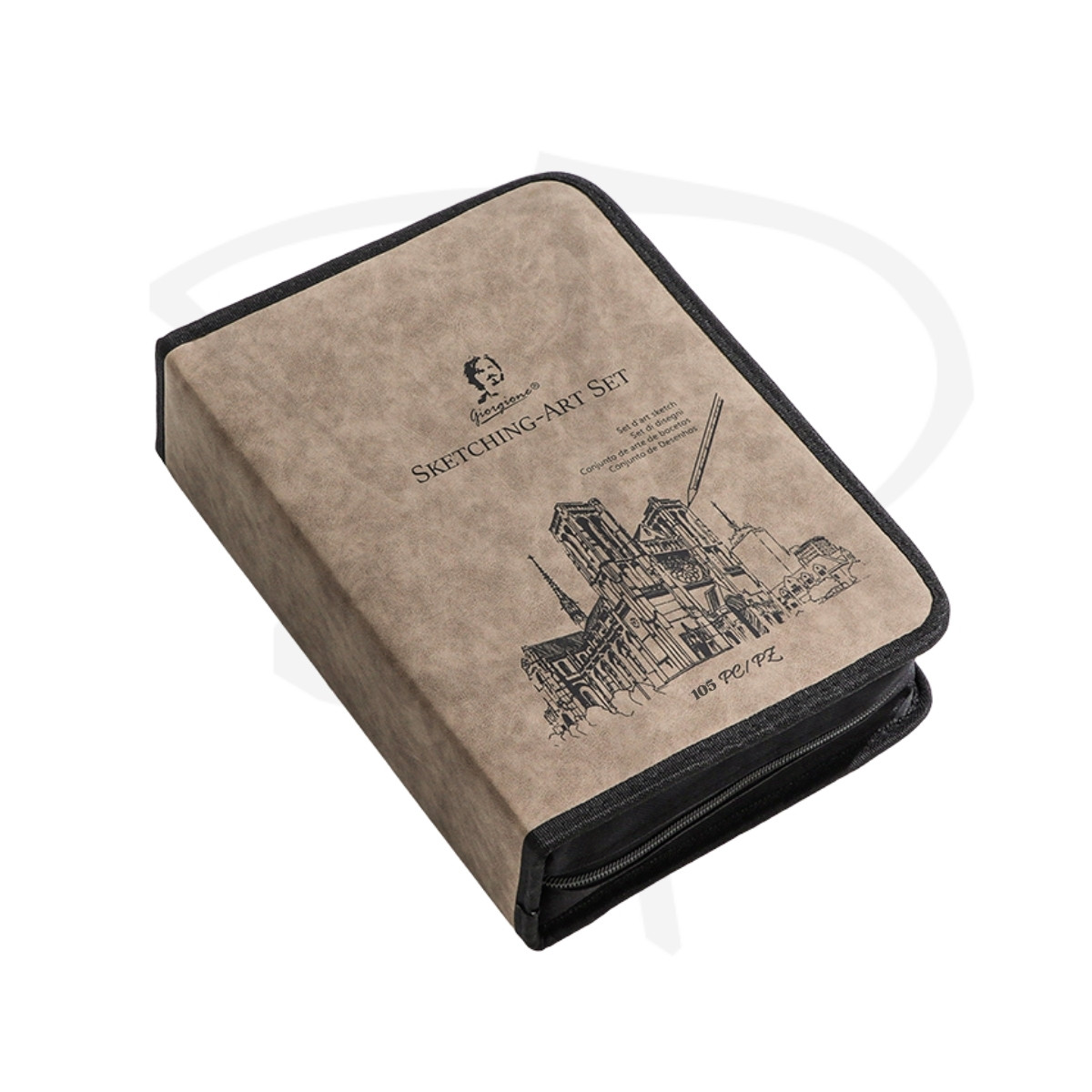 Set completo de dibujo - Giorgione Art Sketching - 105 unidades