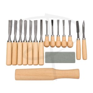 Alternative view of Set de cinceles para tallar madera - 16 unidades