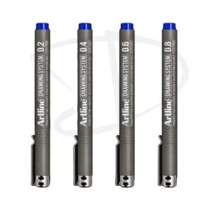Alternative view of Set de estilografos tinta azul- Artline - 4 unidades