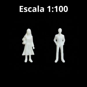 Monigotes blancos en escalas - 1:100