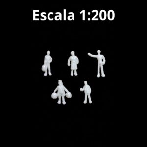 Monigotes blancos en escalas – 1:200