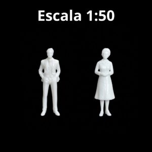 Monigotes blancos en escalas - 1:50