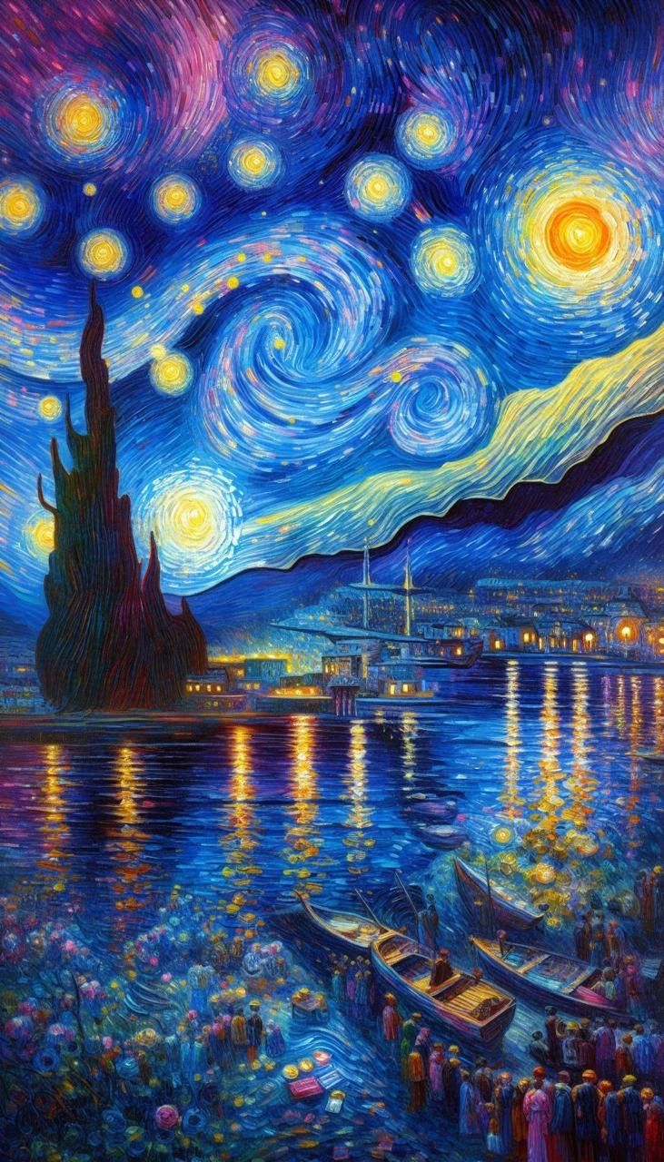 Cuadro de La Noche Estrellada
