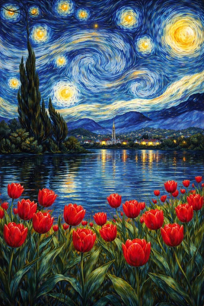 Cuadro de La Noche Estrellada