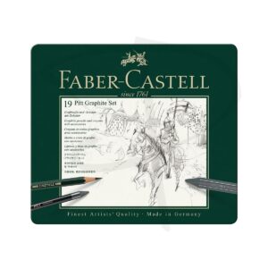 Set de dibujo en grafito - Faber Castell Pitt Graphite Set - 19 unidades