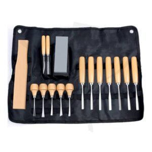 Set de cinceles para tallar madera - 16 unidades