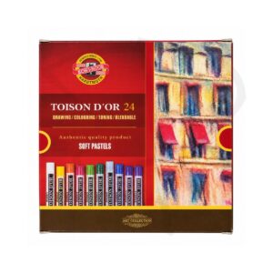 Tiza pastel redonda - Koh I Noor Toison D or - 24 unidades