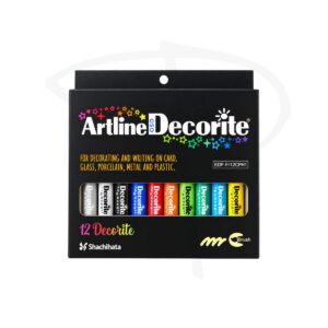 Plumones a base de agua - Artline Decorite - 12 unidades
